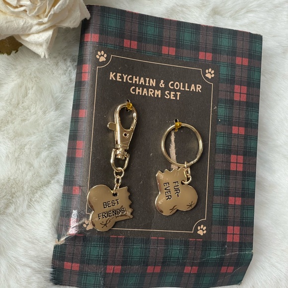 New with tags BONE SHAPED KEYCHAIN AND CHARM SET. Keychain says “BEST FRIENDS”.. - Picture 5 of 5